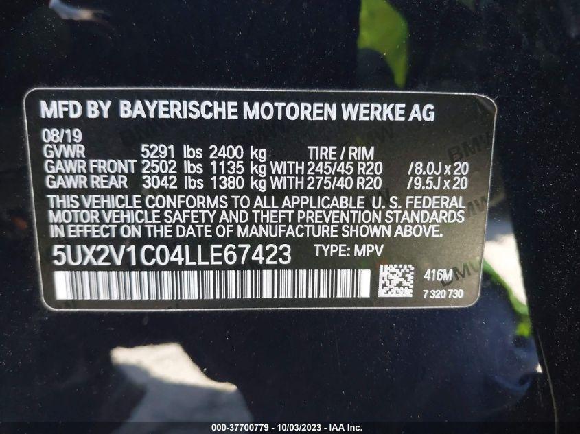 BMW X4 XDRIVE30I 2020