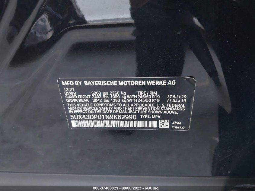 BMW X3 SDRIVE30I 2022