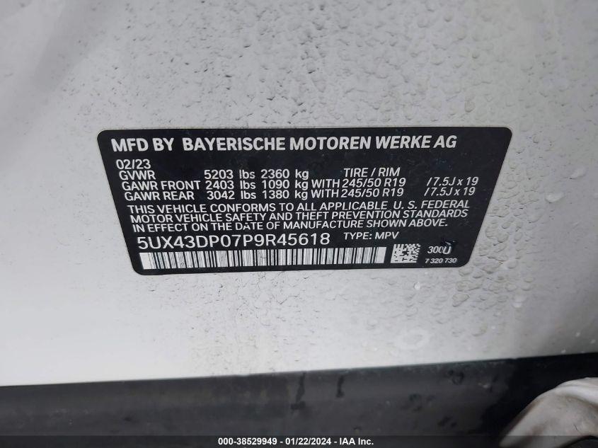 BMW X3 SDRIVE30I 2023