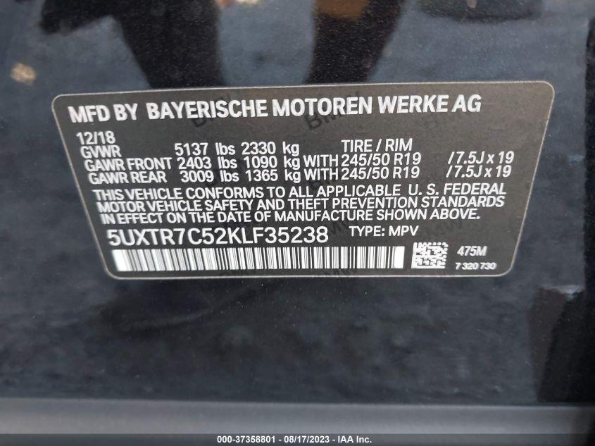 BMW X3 SDRIVE30I 2019