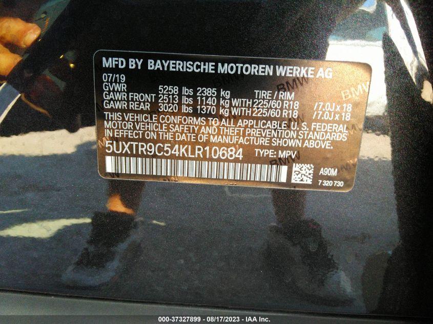 BMW X3 XDRIVE30I 2019