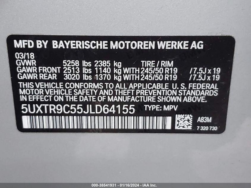 BMW X3 XDRIVE30I 2018