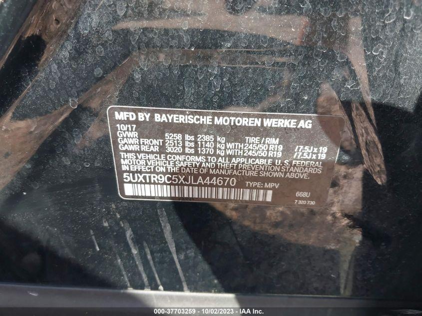 BMW X3 XDRIVE30I 2018