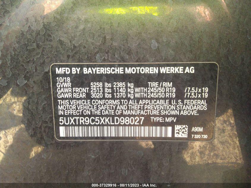 BMW X3 XDRIVE30I 2019