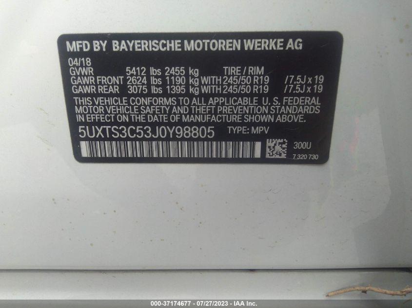 BMW X3 XDRIVE30I 2018