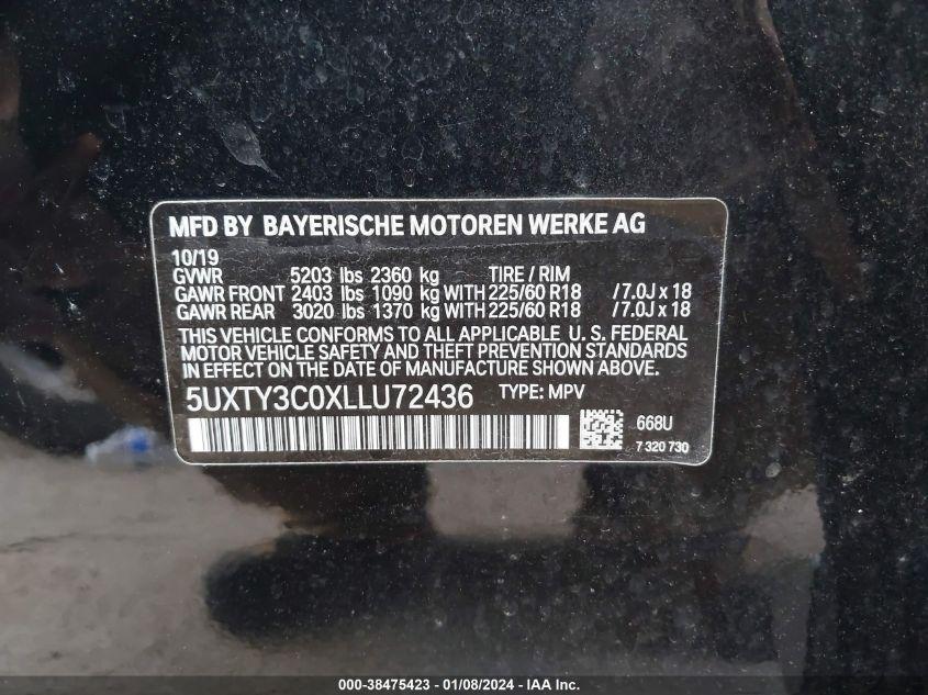 BMW X3 SDRIVE30I 2020