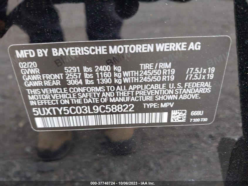 BMW X3 XDRIVE30I 2020