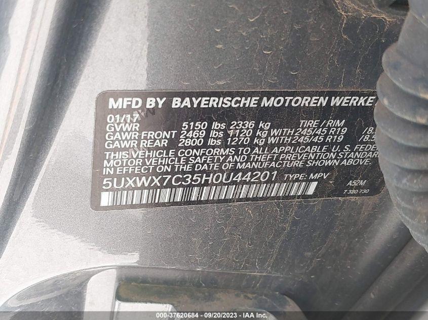 BMW X3 XDRIVE35I 2017