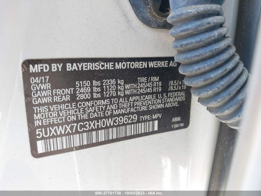 BMW X3 XDRIVE35I 2017