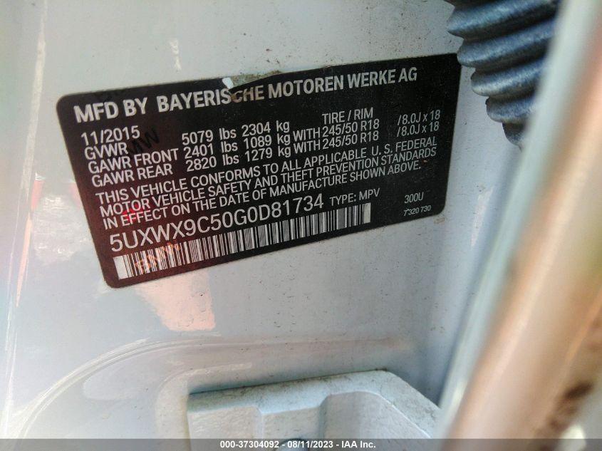 BMW X3 XDRIVE28I 2016