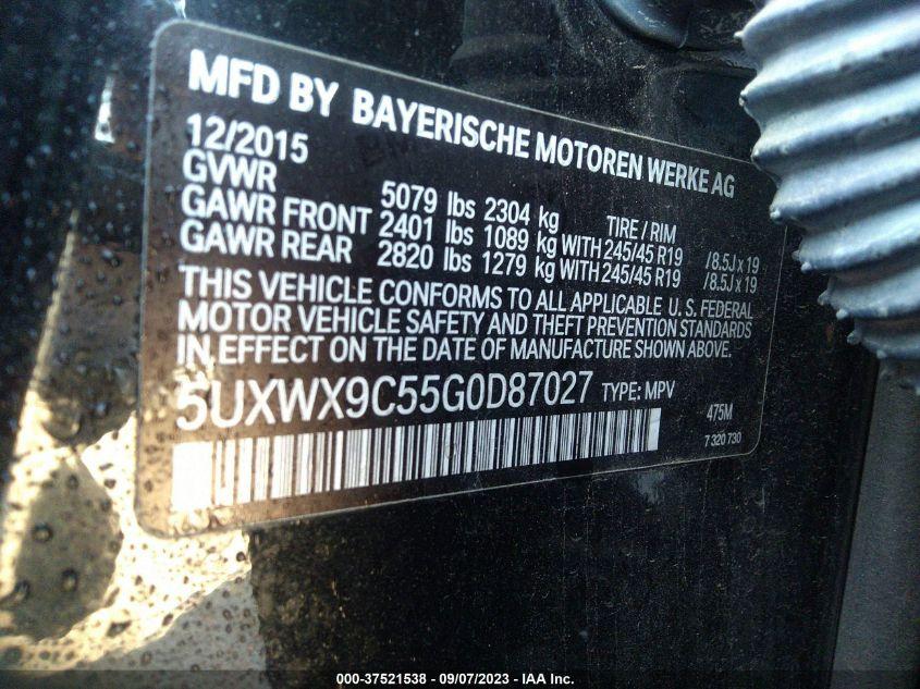 BMW X3 XDRIVE28I 2016