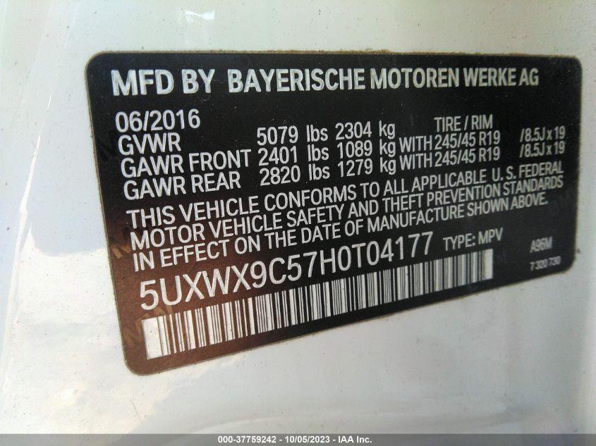 BMW X3 XDRIVE28I 2017