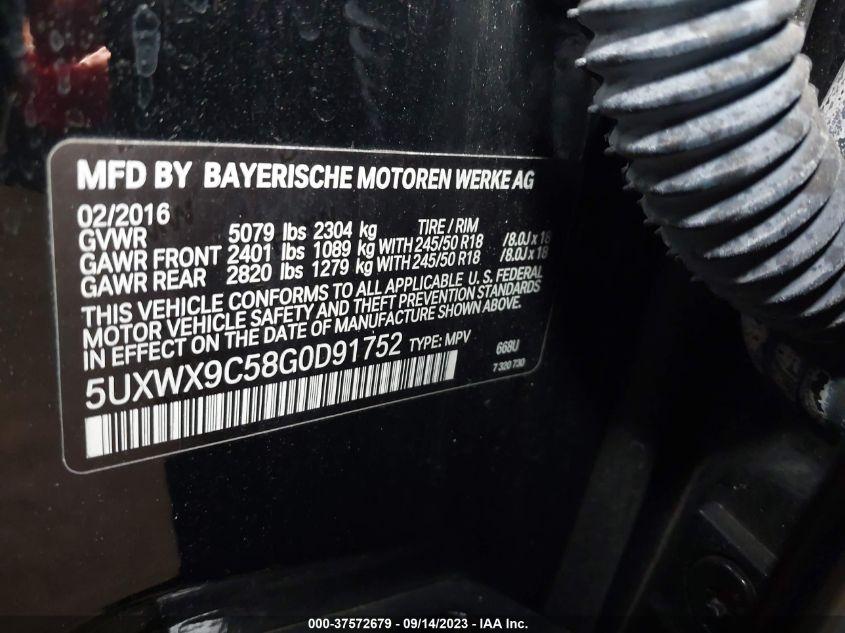 BMW X3 XDRIVE28I 2016