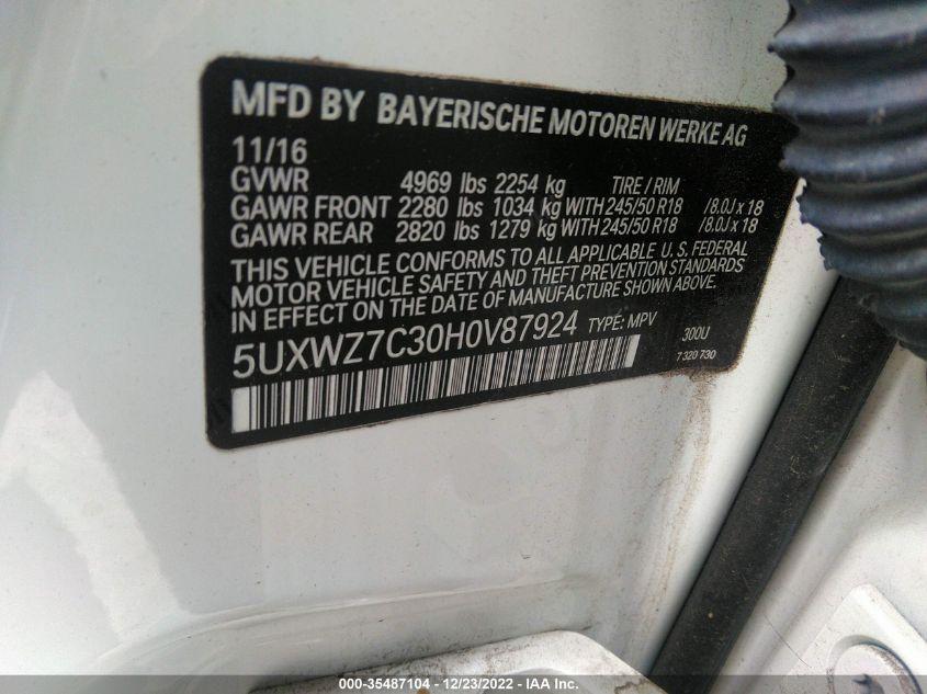 BMW X3 SDRIVE28I 2017