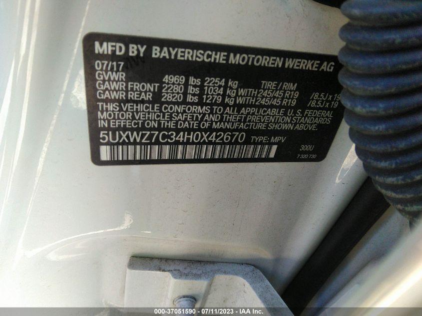 BMW X3 SDRIVE28I 2017