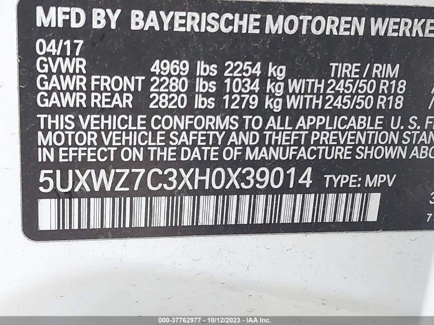 BMW X3 SDRIVE28I 2017