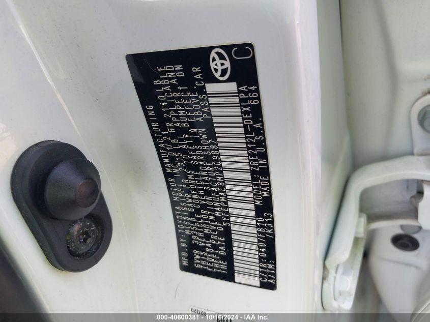 TOYOTA COROLLA LE 2021