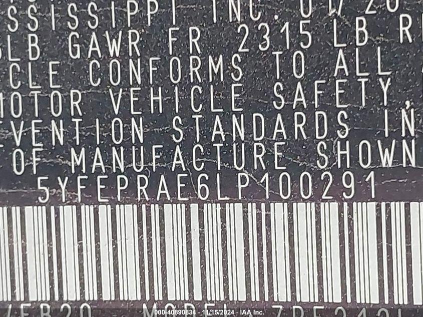 TOYOTA COROLLA LE 2020