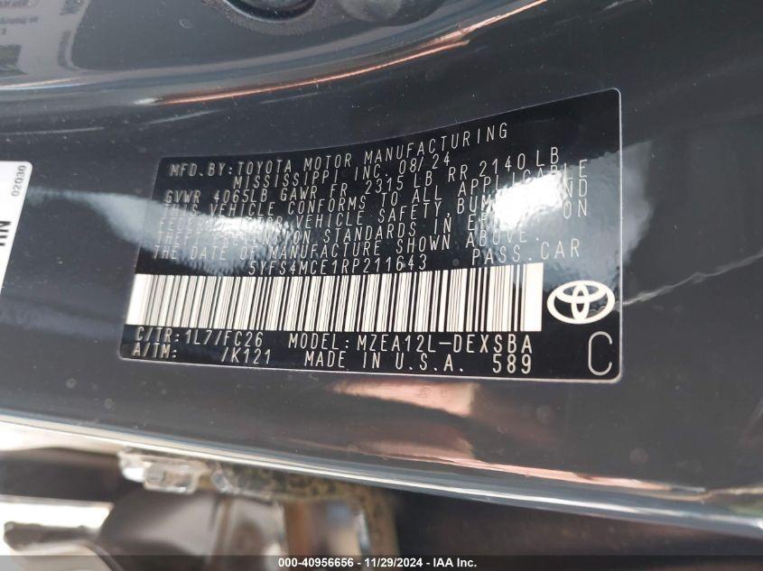 TOYOTA COROLLA SE 2024