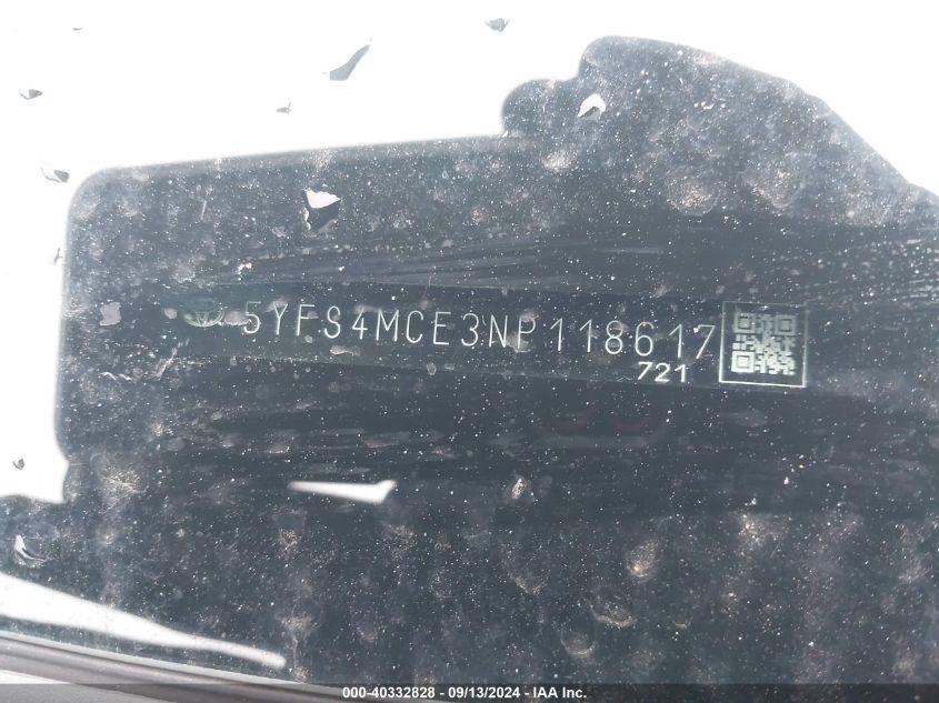 TOYOTA COROLLA SE NIGHTSHADE 2022