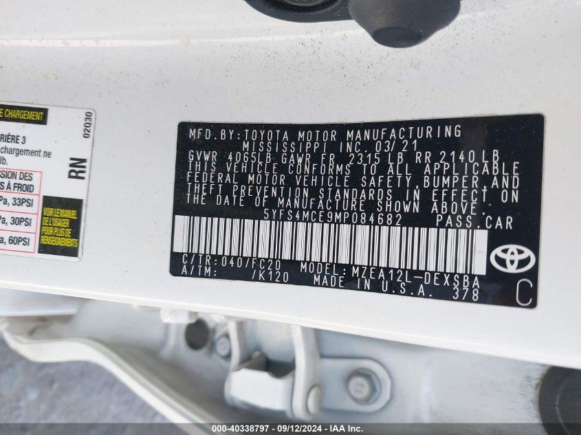 TOYOTA COROLLA SE 2021