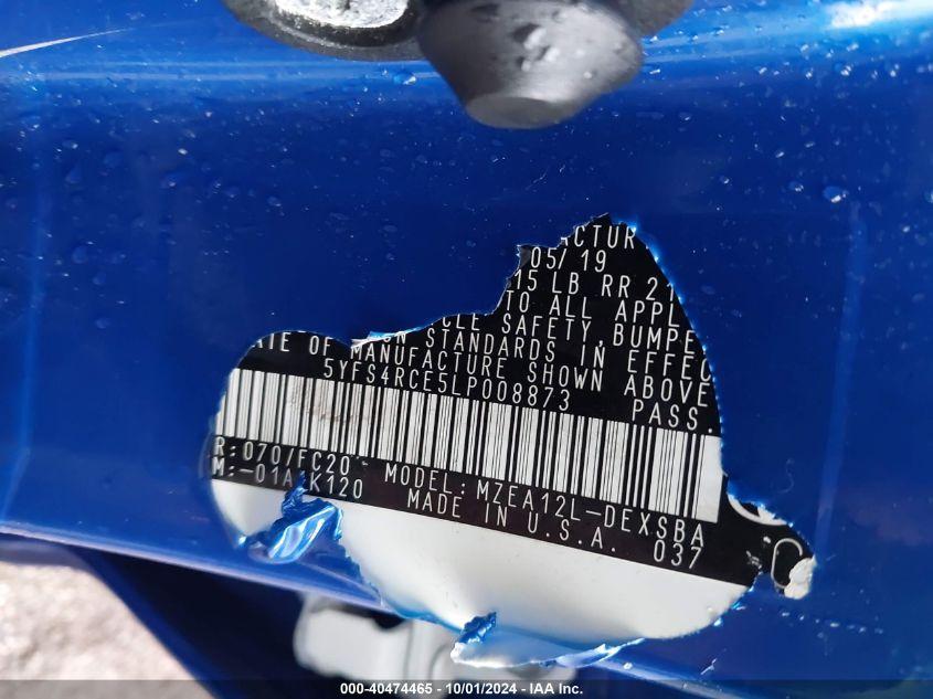 TOYOTA COROLLA SE 2020