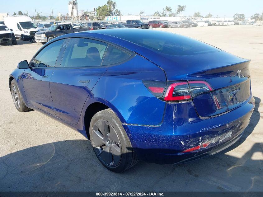 TESLA MODEL 3 REAR-WHEEL DRIVE 2022