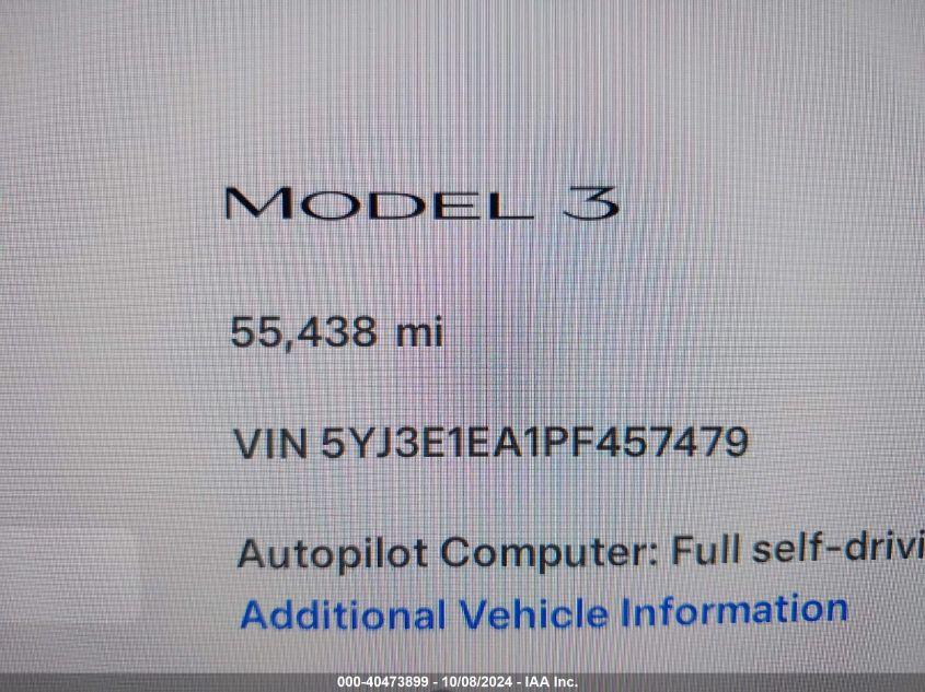 TESLA MODEL 3 REAR-WHEEL DRIVE 2023