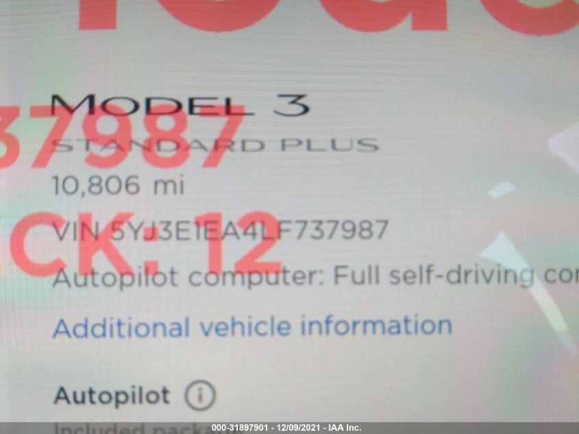 TESLA MODEL 3 STANDARD RANGE 2020