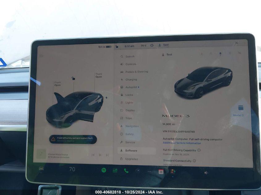 TESLA MODEL 3 REAR-WHEEL DRIVE 2023
