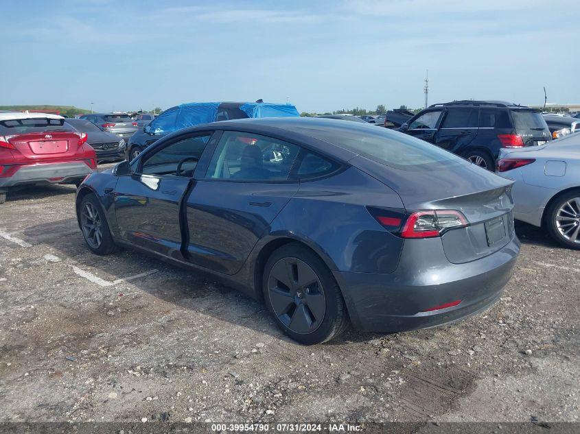 TESLA MODEL 3 REAR-WHEEL DRIVE 2022