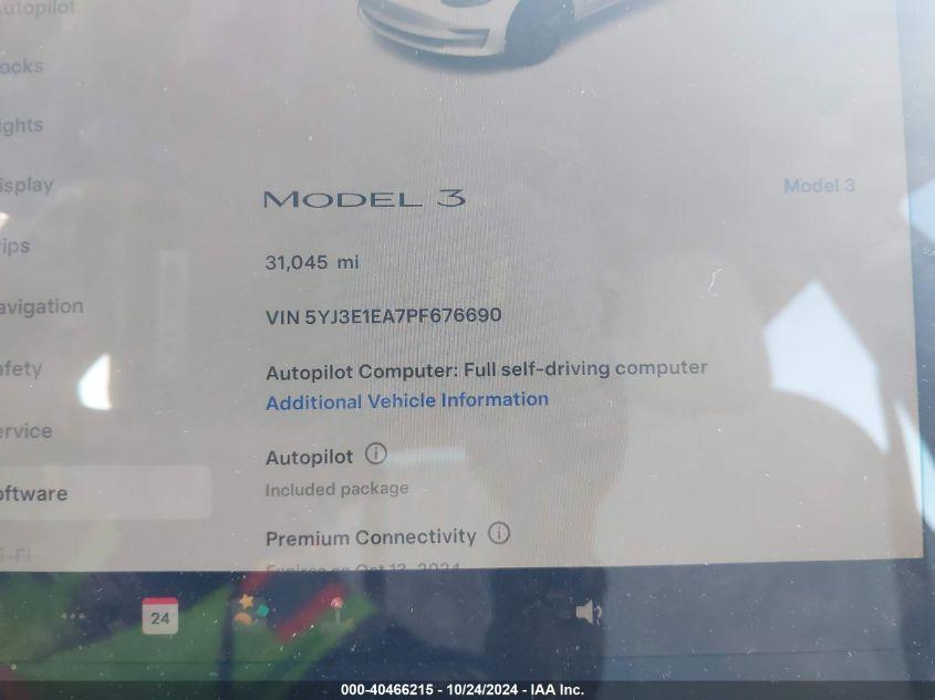 TESLA MODEL 3 REAR-WHEEL DRIVE 2023
