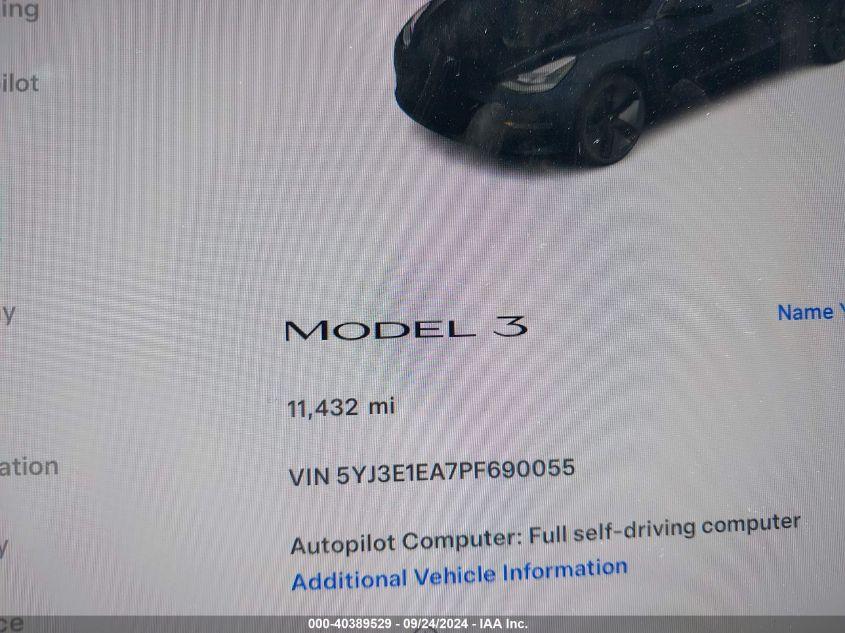 TESLA MODEL 3 REAR-WHEEL DRIVE 2023