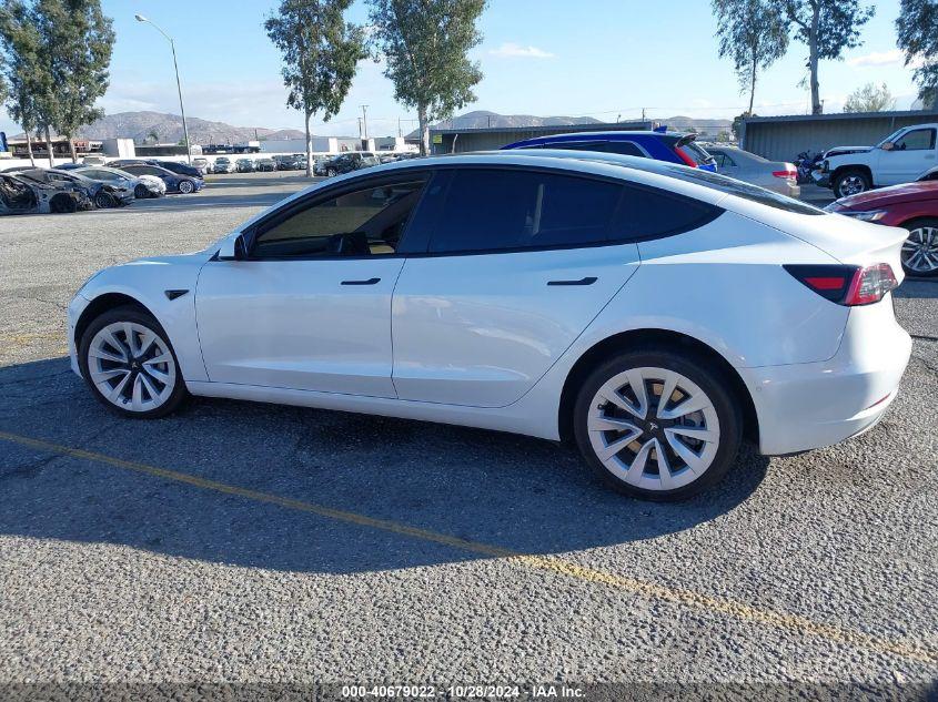 TESLA MODEL 3 REAR-WHEEL DRIVE 2022