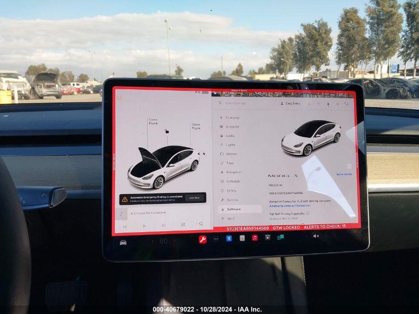 TESLA MODEL 3 REAR-WHEEL DRIVE 2022