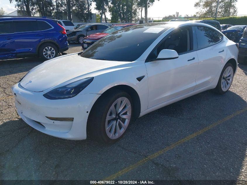 TESLA MODEL 3 REAR-WHEEL DRIVE 2022