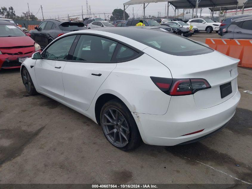 TESLA MODEL 3 REAR-WHEEL DRIVE 2022