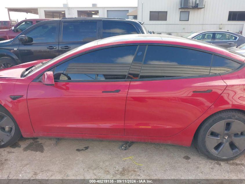 TESLA MODEL 3 REAR-WHEEL DRIVE 2022