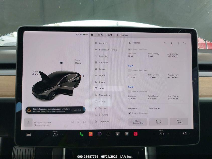 TESLA MODEL 3 LONG RANGE/PERFORMANCE 2019