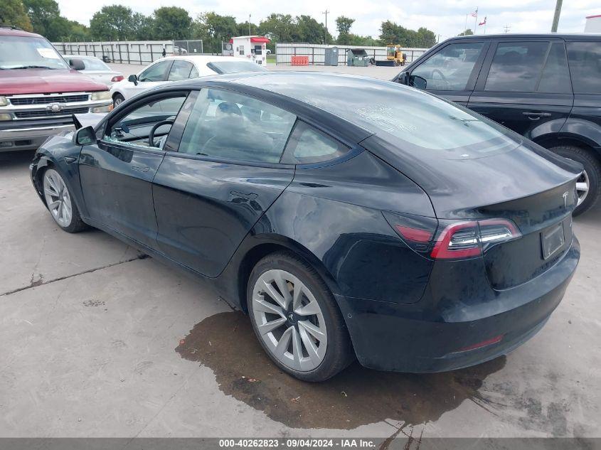 TESLA MODEL 3 LONG RANGE DUAL MOTOR ALL-WHEEL DRIVE 2022