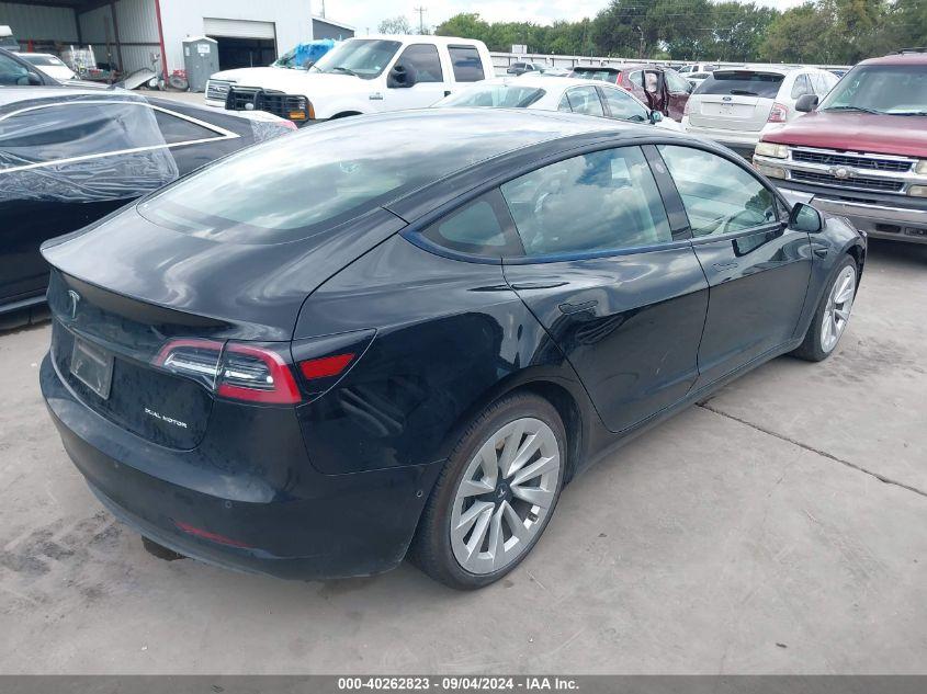 TESLA MODEL 3 LONG RANGE DUAL MOTOR ALL-WHEEL DRIVE 2022
