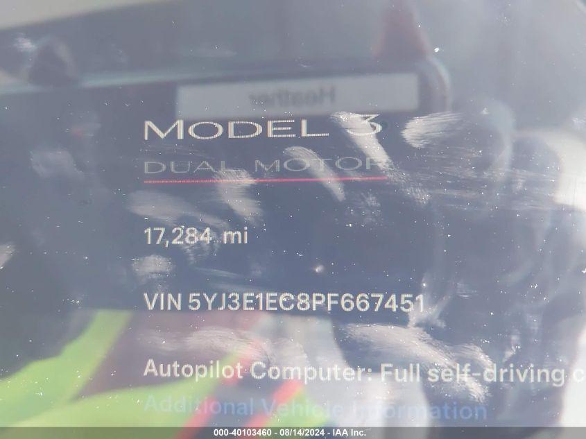 TESLA MODEL 3 PERFORMANCE DUAL MOTOR ALL-WHEEL DRIVE 2023