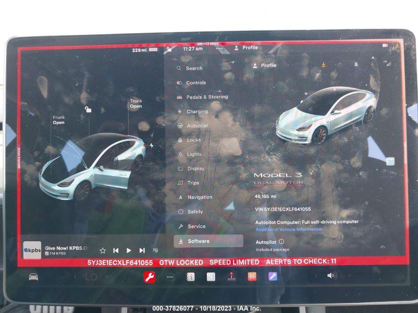 TESLA MODEL 3   2020