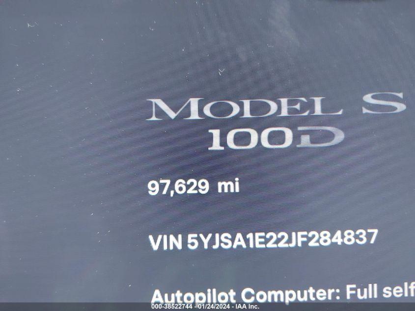 TESLA MODEL S 100D/75D/P100D 2018