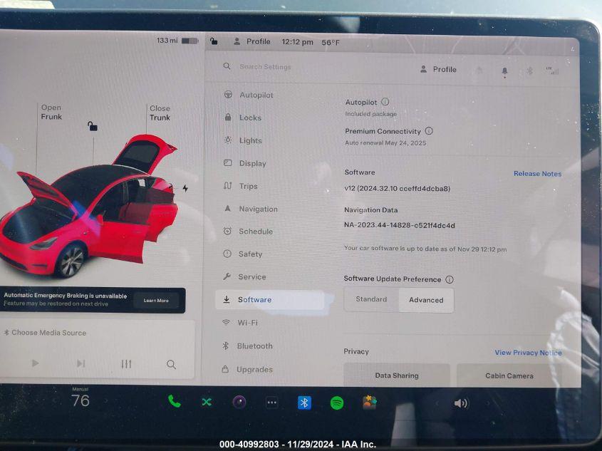 TESLA MODEL Y LONG RANGE DUAL MOTOR ALL-WHEEL DRIVE 2021