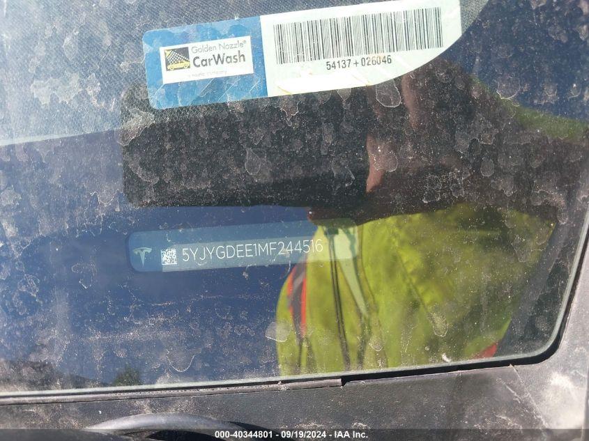 TESLA MODEL Y LONG RANGE DUAL MOTOR ALL-WHEEL DRIVE 2021