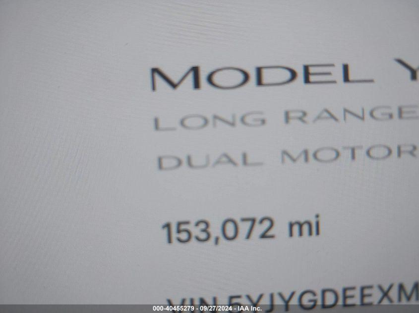 TESLA MODEL Y LONG RANGE DUAL MOTOR ALL-WHEEL DRIVE 2021