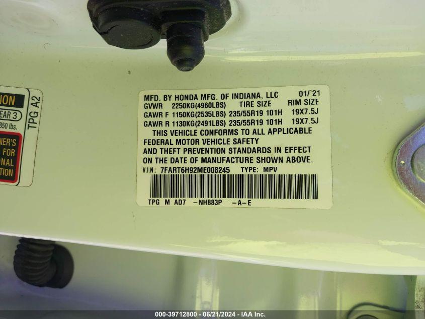 HONDA CR-V TOURING 2021