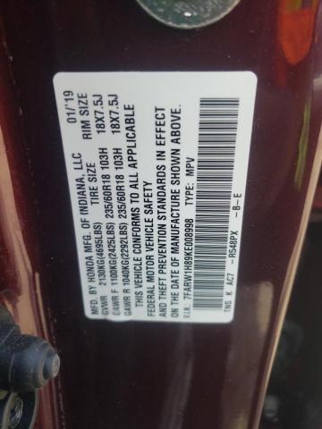 HONDA CRV CR-V EXL 2019