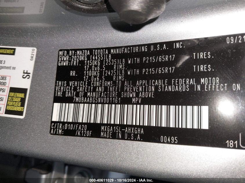 TOYOTA COROLLA CROSS LE 2022